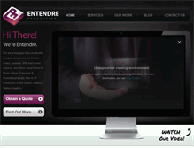 Tablet Screenshot of entendreproductions.com